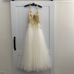 Golden Butterfly Fairy Vibes Prom Dress